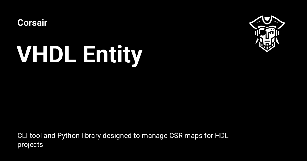 VHDL Entity - Corsair